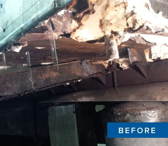 Body Cross Member Replacement, before